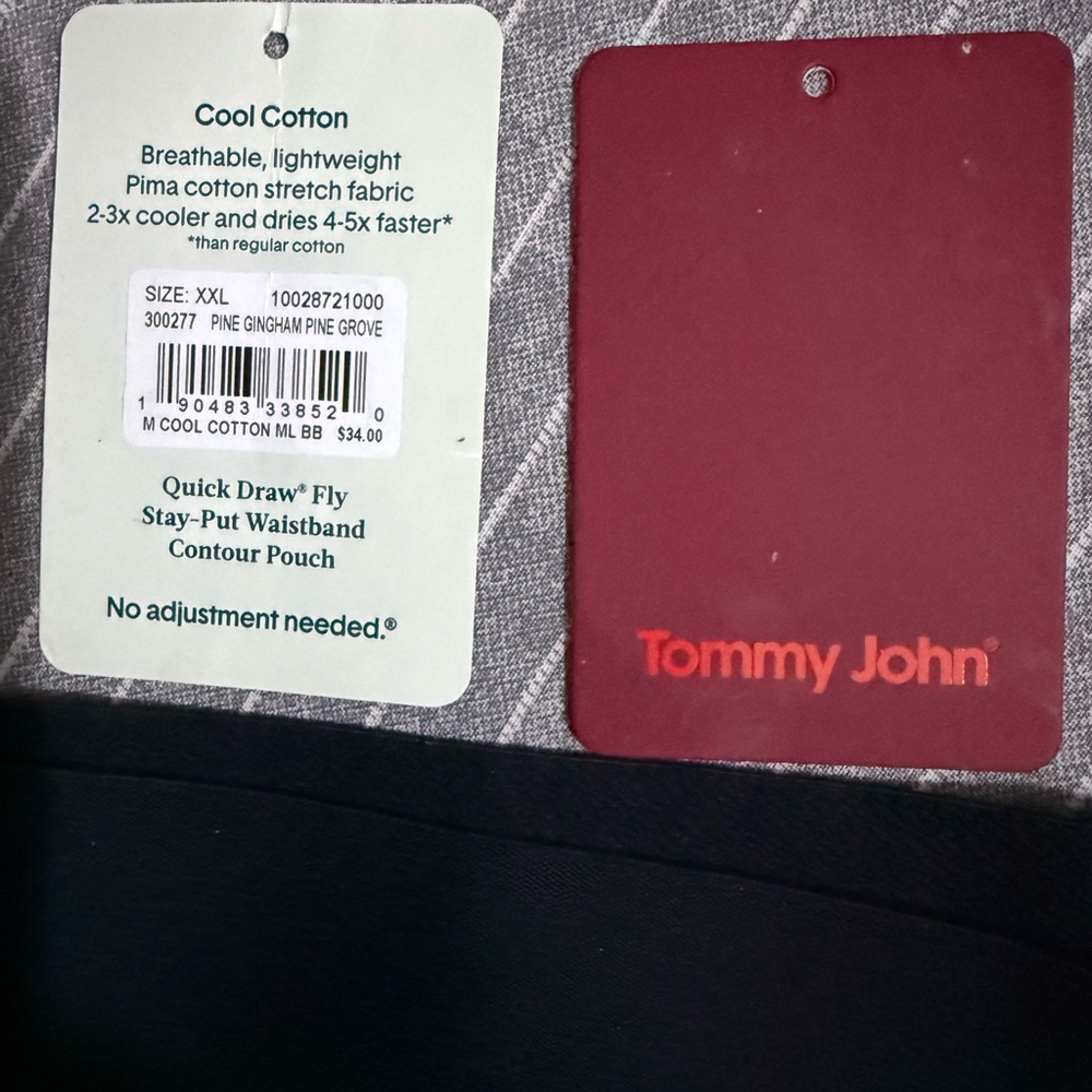 NWT Tommy John Men's Black and Green Boxer Briefs - Picture 5 of 10